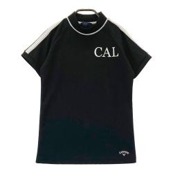 サイズ：S CALLAWAY キャロウェイ  ハイネック 半袖Tシャツ  ブラック系 [240101396635] ゴルフウェア レディース ストスト 新品】CALLAWAY キャロウェイ ハイネック 半袖Tシャツ ブラック