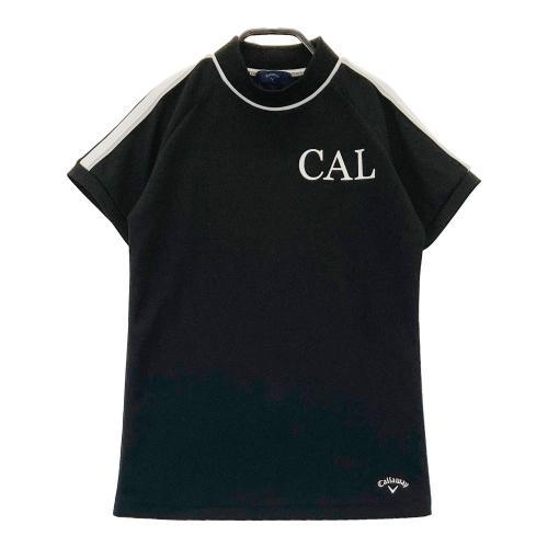 【新品タグ付】Callaway　キャロウェイ　LL　ブラック　半袖 モックネック CALLAWAY キャロウェイ モックネック 半袖Tシャツ プリント
