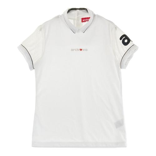サイズ：38 ARCHIVIO アルチビオ  襟付 半袖Tシャツ サボテン 総柄 ホワイト系 [240101429756] ゴルフウェア レディース ストスト ARCHIVIO アルチビオ 襟付 半袖Tシャツ サボテン 総柄 ホワイト