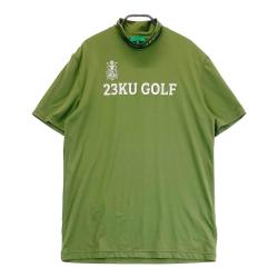 サイズ：L 23区GOLF ニジュウサンクゴルフ  ラバーロゴ 半袖ポロシャツ 迷彩 カモフラ柄 グレー系 [240101437135] ゴルフウェア メンズ ストスト サイズ：L 23区GOLF ニジュウサンクゴルフ ラバーロゴ 半袖