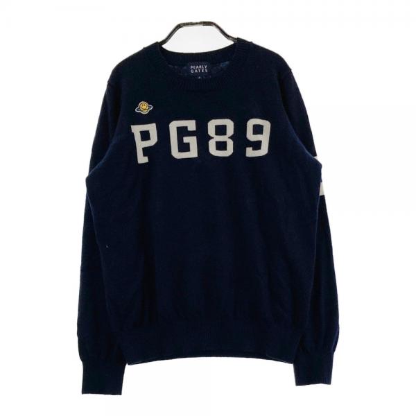 PEARLY GATES ゴルフセーター ネイビー サイズ：6 PEARLY GATES