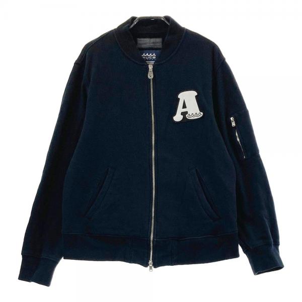 サイズ：6 MUTA MARINE ムータマリン ×ACANTHUS 裏起毛スウェットジップジャケット  ネイビー系 [240101442055] ゴルフウェア メンズ ストスト MUTA MARINE ムータマリン ×ACANTHUS 裏起毛スウェットジップ
