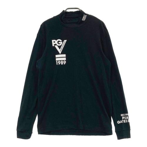 未使用　パーリーゲイツ ハイネック長袖シャツ ブラック PEARLY GATES パーリーゲイツ ハイネック 長袖Tシャツ ブラック