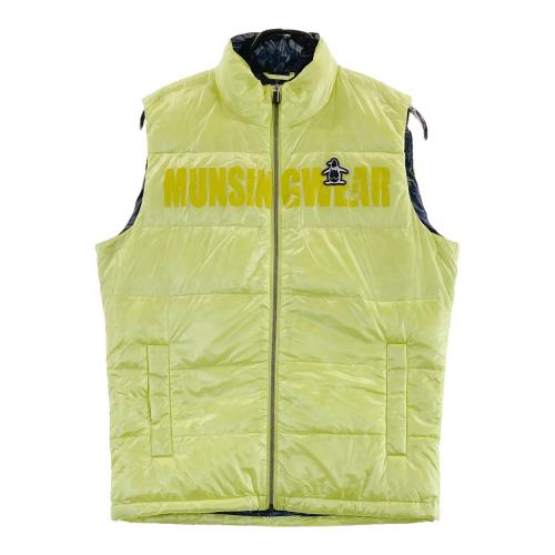 MUNSING WEAR マンシングウェア ダウンベスト ロゴ グリーン系