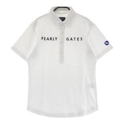 サイズ：4 PEARLY GATES パーリーゲイツ  半袖ポロシャツ 総柄 ホワイト系 [240101442220] ゴルフウェア メンズ ストスト サイズ：4 PEARLY GATES パーリーゲイツ 半袖ポロシャツ 総柄