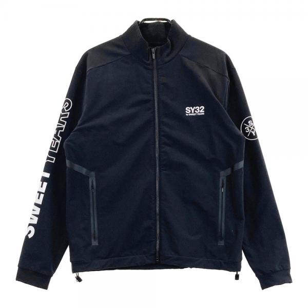サイズ：3 SY32 BY SWEET YEARS GOLF エスワイサーティトゥ  裏起毛 ジップジャケット  ブラック系 [240101442447] ゴルフウェア メンズ ストスト SY32 BY SWEET YEARS GOLF エスワイサーティトゥ 裏起毛 ジップ