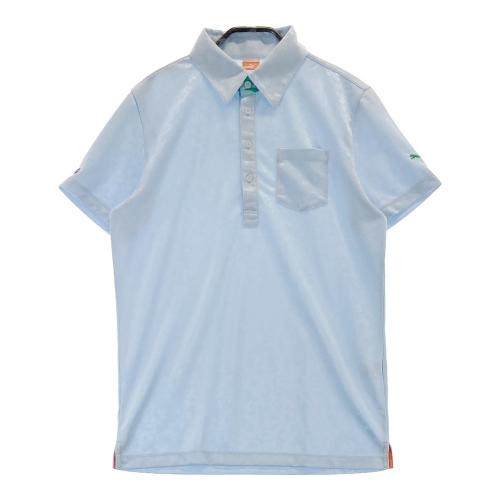 67180　プーマ　半袖ポロシャツ　青　サイズXL PUMA プーマ 半袖ポロシャツ ライトブルー 織生地 袖下メッシュ