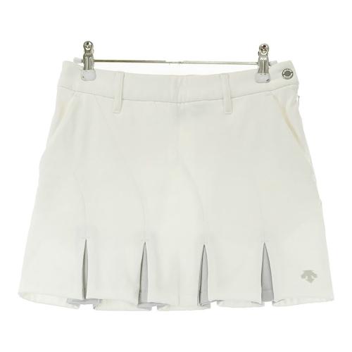 DESCENTE ゴルフ プリーツスカート ホワイト DESCENTE GOLF - 【レディース】 神白プリーツスカート