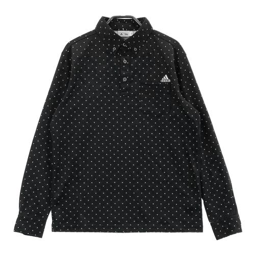 adidas - 【新品未使用】完売品アディダス ゴルフ 長袖ニットポロシャツ Ｌ ADIDAS GOLF アディダスゴルフ 長袖 ニットポロシャツ ブラック