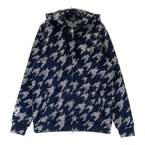 PEARLY GATES パーリーゲイツ フード付 ジップジャケット 千鳥柄