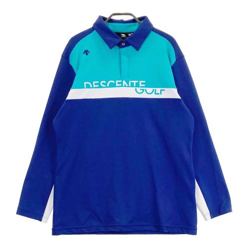 DESCENTE GOLF デサントゴルフ 長袖ポロシャツ イエロー系