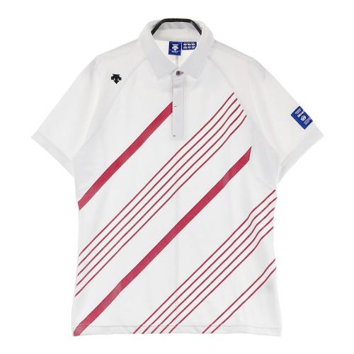DESCENTE GOLF デサントゴルフ 半袖ポロシャツ ホワイト系 サイズ：M