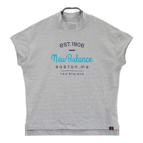 サイズ：1 NEW BALANCE GOLF ニューバランス 2023年 モックネック 半袖Tシャツ ロング  ベージュ系 [240101411753] ゴルフウェア レディース ストスト NEW BALANCE GOLF ニューバランス 2023年 モックネック 半袖T