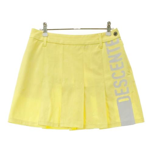 DESCENTE GOLF デサントゴルフ 裏起毛 スカート 裾プリーツ ベージュ系