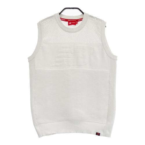 ニューバランス ゴルフレディースニットベストホワイト白ウール ニューバランス ゴルフレディースニットベストホワイト白ウール