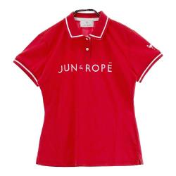 サイズ：L JUN&amp;ROPE ジュン アンド ロペ ERM-21030 半袖ポロシャツ  ホワイト系 [240101416562] ゴルフウェア レディース ストスト サイズ：L JUN&ROPE ジュン アンド ロペ ERM-21030 半袖
