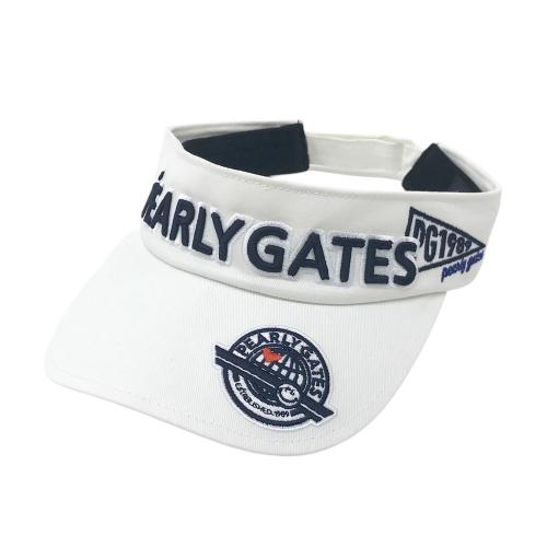 ⭐︎パーリーゲイツ⭐︎ 新品未使用　サンバイザー　白 PEARLY GATES パーリーゲイツ サンバイザー ホワイト系 ランク