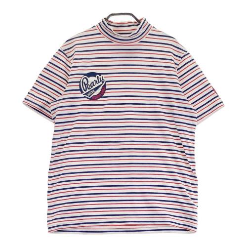 PEARLY GATES パーリーゲイツ ハイネック半袖Tシャツ ボーダー柄