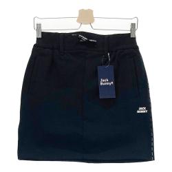 新品　JACK BUNNY　サイズ1 ストライプ 　スカート ブラック 直営店舗&公式オンライン限定】ポリエステルツイルスカート