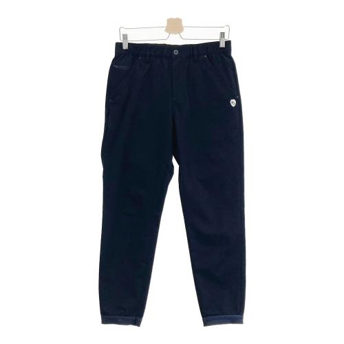 未着用パーリーゲイツ00紺パンツ PEARLY GATES パーリーゲイツ ロングパンツ ロゴ総柄 ネイビー系