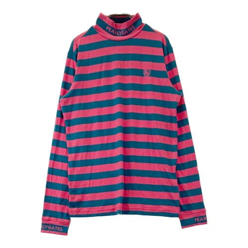 パーリーゲイツ　長袖ハイネックカットソー サイズ5 ボーダー柄　新品未使用 PEARLY GATES パーリーゲイツ ハイネック 長袖Tシャツ ボーダー柄