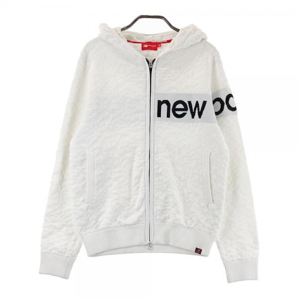New Balance フード付きジャケット M ホワイト NEW BALANCE GOLF ニューバランス ; パイル地 フード付