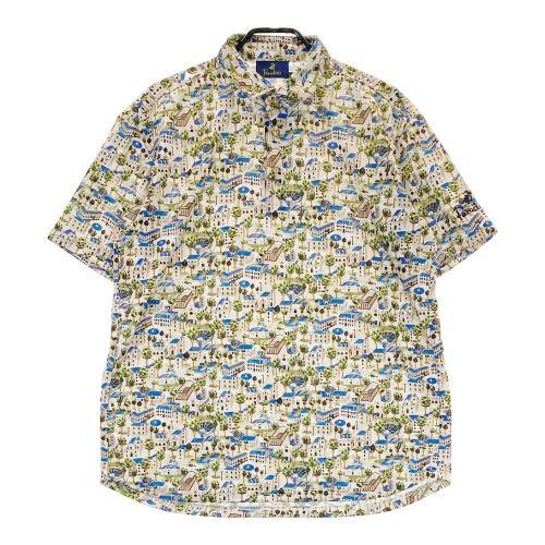 サイズ：L SALVAGE PUBLIC サルベージパブリック  襟付 半袖Tシャツ パイル  ベージュ系 [240101439011] ゴルフウェア メンズ ストスト SALVAGE PUBLIC サルベージパブリック 襟付 半袖Tシャツ パイル