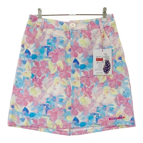 KISS ON THE GREEN 花柄スカート サイズ3 KISS ON THE GREEN キスオンザグリーン インナー付 スカート 花