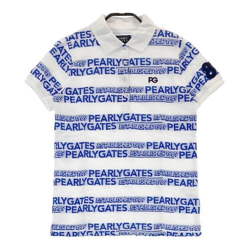 PEARLY GATES パーリーゲイツ 半袖 ポロシャツ ロゴ総柄