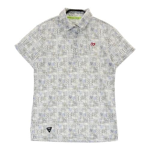 美品✨マスターバニーエディション　ゴルフウェア　ポロシャツ　花柄　総柄 MASTER BUNNY EDITION マスターバニーエディション 2022年モデル