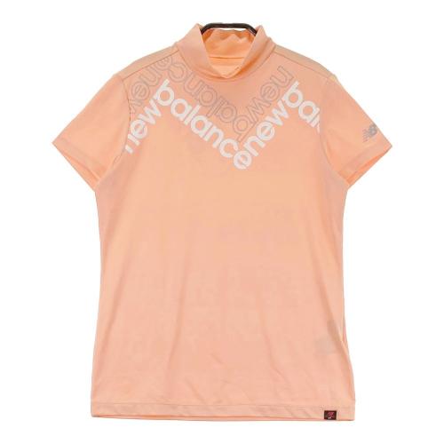 サイズ：2 NEW BALANCE GOLF ニューバランス  ハイネック 半袖Tシャツ  オレンジ系 [240101483762] ゴルフウェア レディース ストスト NEW BALANCE GOLF ニューバランス ハイネック 半袖Tシャツ