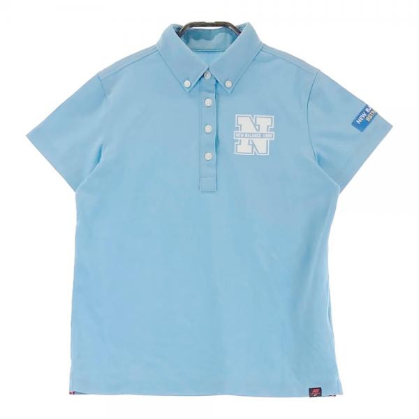 ニューバランスGolf 半袖ポロ シャツ5 美品 NEW BALANCE GOLF ニューバランス 半袖ポロシャツ ブルー系