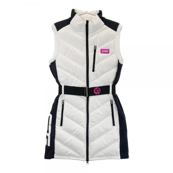 CPG GOLF シーピージーゴルフ ダウン ワンピース ホワイト系