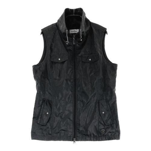 サイズ：L MUNSING WEAR マンシングウェア  ハーフジップ ナイロンブルゾン  ブラック系 [240101430582] ゴルフウェア レディース ストスト MUNSING WEAR マンシングウェア ハーフジップ ナイロンブルゾン
