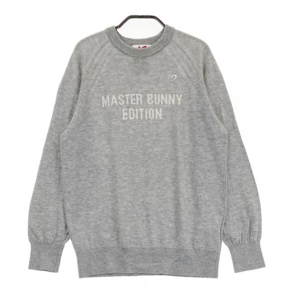 サイズ：2 MASTER BUNNY EDITION マスターバニーエディション 2022年 ニットセーター スパンコール  ホワイト系 [240101447382] ゴルフウェア レディース ストスト MASTER BUNNY EDITION マスターバニーエディション 2022年