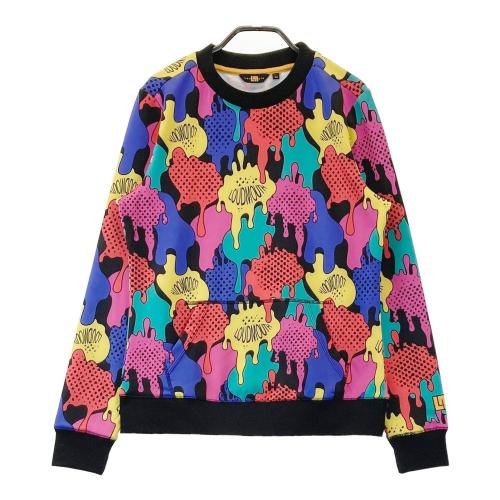 サイズ：M LOUD MOUTH ラウドマウス  スウェット コミカルブロット ブラック系 [240101447566] ゴルフウェア レディース ストスト LOUD MOUTH ラウドマウス スウェット コミカルブロット ブラック系