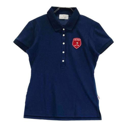 JUN&ROPE ジュン アンド ロペ 半袖ポロシャツ ネイビー系 サイズ：L