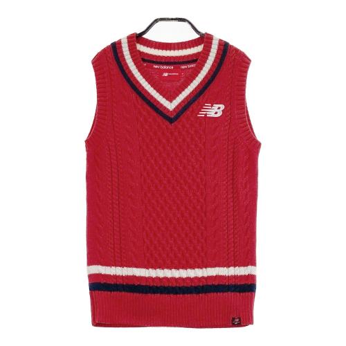 ニューバランスゴルフ❤︎ニットベスト❤︎新品・未使用 NEW BALANCE GOLF ニューバランス ニットベスト ホワイト系 サイズ：0