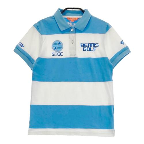 BEAMS GOLF ビームスゴルフ 半袖ポロシャツ マルチボーダー柄