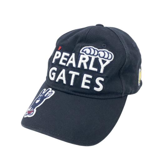 未使用　PEARLY GATES パーリーゲイツ キャップ ネイビー系 PEARLY GATES パーリーゲイツ キャップ 刺繍 ネイビー系 ランク
