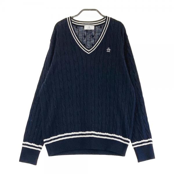 MUNSING WEAR マンシングウェア ウール混 Vネック ニット