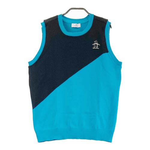 サイズ：M MUNSING WEAR マンシングウェア 2024年モデル ニットベスト  ネイビー系 [240101421435] ゴルフウェア レディース ストスト サイズ：M MUNSING WEAR マンシングウェア 2024年モデル ニット