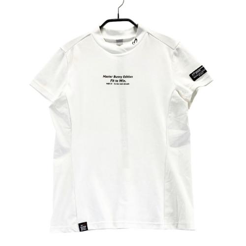 サイズ：0 MASTER BUNNY EDITION マスターバニーエディション 2023年モデル ハイネック 半袖Tシャツ  ホワイト系 [240101499667] ゴルフウェア レディース ストスト MASTER BUNNY EDITION マスターバニーエディション 2023年 半袖