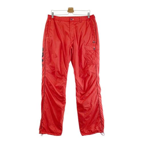 NEW BALANCE GOLF中綿パンツ 防寒防風 赤 4(M) BALANCE DESIGN バランスデザイン 中綿パンツ レッド系 サイズ：34