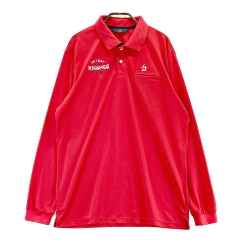 Munsingwear レッド 長袖ポロシャツ MUNSING WEAR マンシングウェア 長袖ポロシャツ レッド系 サイズ：M