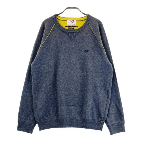 サイズ：6 MASTER BUNNY EDITION マスターバニーエディション  ニットセーター ウール  グレー系 [240101420468] ゴルフウェア メンズ ストスト MASTER BUNNY EDITION マスターバニーエディション ニット