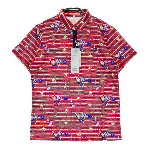 CASTELBAJAC カステルバジャック ブラウス シャツ ボーダー柄 プリントデザイン 半袖シャツ コットン/麻 ネイビー【中古】 レディース 父の日特集 | カステルバジャック（CASTELBAJAC）公式通販