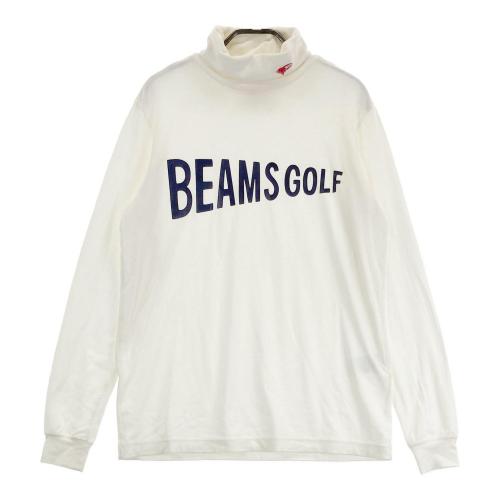 BEAMS GOLF ビームスゴルフ 長袖モックネックTシャツ ホワイト系