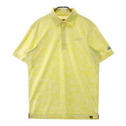 サイズ：5 NEW BALANCE GOLF ニューバランス  半袖ポロシャツ ボーダー柄 イエロー系 [240101424893] ゴルフウェア メンズ ストスト NEW BALANCE GOLF(ニューバランスゴルフ) ポロシャツ｜中古