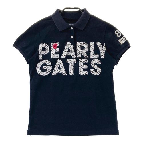 PEARLY GATES パーリーゲイツ 半袖ポロシャツ ネイビー系 サイズ